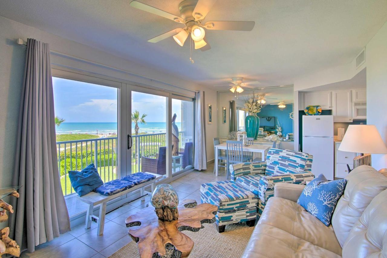 Sunny Oceanfront Condo On South Padre Island Beach Екстер'єр фото