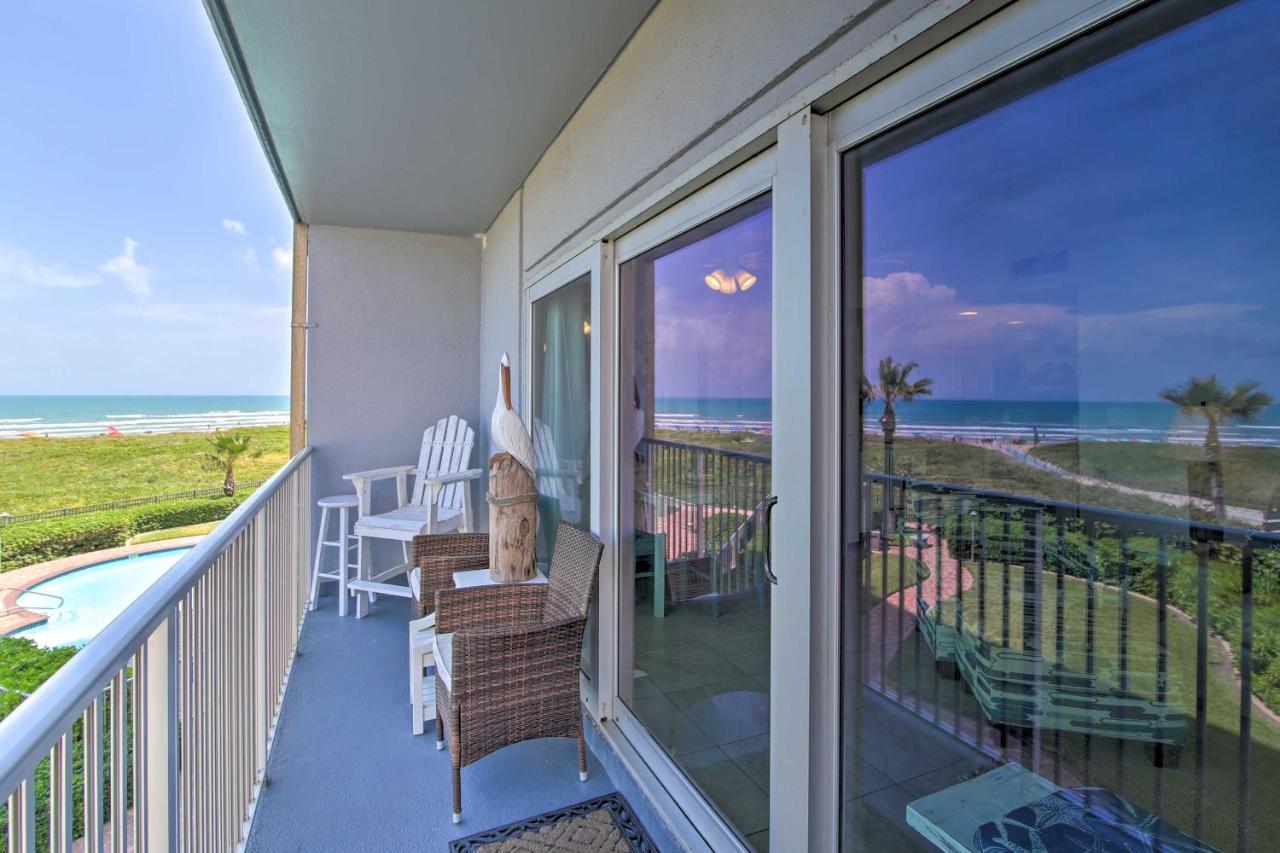 Sunny Oceanfront Condo On South Padre Island Beach Екстер'єр фото